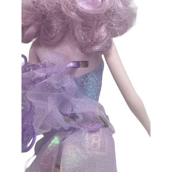 Barbie Fairytopia Sparkle Fairy Lavender Purple 2003 Mattel Doll W/ 1 Wing - Picture 14 of 16
